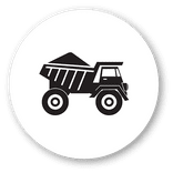 trucking and equipment icon